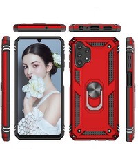 Ntech Samsung Galaxy A13 4G hoes Hybrid Armor Anti-Shock hoesje Rood