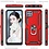 Ntech Hoesje Geschikt Voor Samsung Galaxy A22 5G hoesje Hybrid Armor Anti-Shock hoesje Rood - Galaxy A22 5G - A22 5G Hoesje kickstand Ring houder cover TPU backcover hoesje