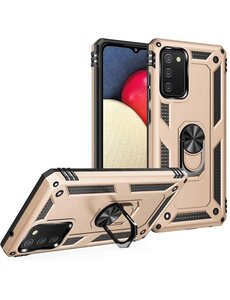 Ntech Samsung Galaxy A02s hoes Hybrid Armor Anti-Shock hoesje Goud