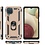 oTronica Hoesje Geschikt Voor Samsung Galaxy A12 5G Hoesje Armor Anti-shock Backcover Goud - Galaxy A12 5G - A12 5G Backcover kickstand Ring houder cover TPU backcover oTronica