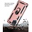 oTronica Hoesje Geschikt Voor Samsung Galaxy A12 5G Hoesje Armor Anti-shock Backcover Rose Goud - Galaxy A12 5G - A12 5G Backcover kickstand Ring houder cover TPU backcover oTronica