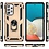 oTronica Geschikt Voor Samsung Galaxy A53 5G Hoesje Armor Anti-shock Backcover Goud - Galaxy A53 5G - A53 5G Backcover kickstand Ring houder cover TPU backcover oTronica