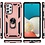 oTronica Hoesje Geschikt Voor Samsung Galaxy A53 5G Hoesje Armor Anti-shock Backcover Rose Goud - Galaxy A53 5G - A53 5G Backcover kickstand Ring houder cover TPU backcover oTronica