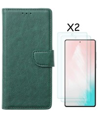 Ntech Samsung S20 FE 2022 hoesje bookcase Groen