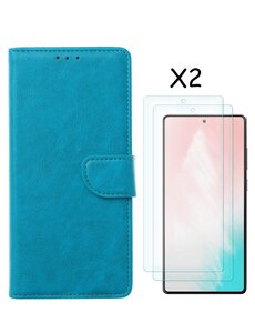 Ntech Samsung S20 FE 2022 hoesje bookcase Blauw