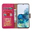 Ntech Hoesje Geschikt Voor Samsung Galaxy S20 FE 2022 hoesje bookcase Pink - Galaxy S20 FE bookcase wallet case portemonnee hoesje - Hoesje Geschikt Voor Samsung Galaxy S20 Fe 2022 screenprotector / 2X tempered glass