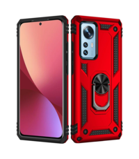 oTronica Xiaomi 12 Pro hoes Hybrid Armor Anti-Shock ringhouder Rood