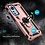 oTronica Geschikt voor Xiaomi Redmi 12X Ring Hoesje Armor Anti-shock Backcover Rose Goud -  Geschikt voor Xiaomi Redmi 12X - Redmi 12X Backcover kickstand Ring houder cover TPU backcover oTronica