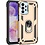oTronica Hoesje Geschikt Voor Samsung Galaxy A23 5G Hoesje Armor Anti-shock Backcover Goud - Galaxy A23 4G- A23 5G Backcover kickstand Ring houder cover TPU backcover oTronica