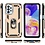 oTronica Hoesje Geschikt Voor Samsung Galaxy A23 5G Hoesje Armor Anti-shock Backcover Goud - Galaxy A23 4G- A23 5G Backcover kickstand Ring houder cover TPU backcover oTronica
