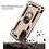 oTronica Hoesje Geschikt Voor Samsung Galaxy A02s Hoesje Armor Anti-shock Backcover Goud - Galaxy A02s - A02s Backcover kickstand Ring houder cover TPU backcover oTronica