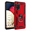 oTronica Hoesje Geschikt Voor Samsung Galaxy A02s Hoesje Armor Anti-shock Backcover Rood - Galaxy A02s - A02s Backcover kickstand Ring houder cover TPU backcover oTronica
