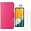 Ntech Samsung A03 Core hoesje bookcase Roze - Samsung Galaxy A03 Core bookcase portemonnee hoesje - Samsung A03 Core screenprotector / 2X Beschermglas