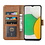 Ntech Hoesje Geschikt Voor Samsung Galaxy A03 Core hoesje bookcase Bruin - Hoesje Geschikt Voor Samsung Galaxy A03 Core bookcase portemonnee Hoesje Geschikt Voor Samsung Galaxy A03 Core screenprotector / 2X Beschermglas
