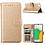Ntech Samsung A03 Core hoesje bookcase Goud - Samsung Galaxy A03 Core bookcase portemonnee hoesje - Samsung A03 Core screenprotector / 2X Beschermglas
