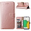 Ntech Hoesje Geschikt Voor Samsung Galaxy A03 Core hoesje bookcase Rose Goud - Hoesje Geschikt Voor Samsung Galaxy A03 Core bookcase portemonnee Hoesje Geschikt Voor Samsung Galaxy A03 Core screenprotector / 2X Beschermglas