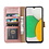 Ntech Hoesje Geschikt Voor Samsung Galaxy A03 Core hoesje bookcase Rose Goud - Hoesje Geschikt Voor Samsung Galaxy A03 Core bookcase portemonnee Hoesje Geschikt Voor Samsung Galaxy A03 Core screenprotector / 2X Beschermglas