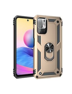 oTronica Xiaomi Redmi Note 10 5G hoes Hybrid Armor Anti-Shock ringhouder Goud