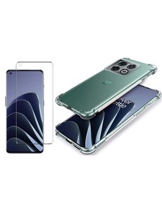 Ntech OnePlus 10 Pro Transparant Hoesje met bumper en Glas