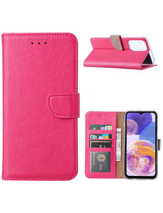 Ntech Samsung Galaxy A23 (4G) Boekhoesje Pink