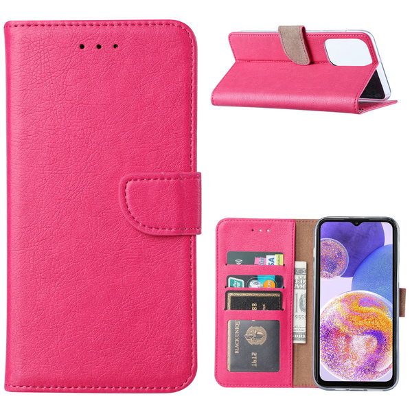 Ntech Hoesje Geschikt Voor Samsung Galaxy A23 (4G) Hoesje Pink – Hoesje Geschikt Voor Samsung Galaxy A23 (4G) hoesje – Hoesje Geschikt Voor Samsung Galaxy A23 (4G) case – A23 (4G) Bookcase - Ntech