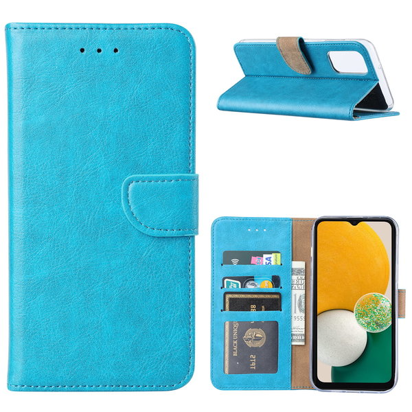 Ntech Samsung Galaxy A13 (4G) Hoesje Turquoise – Samsung A13 (4G) hoesje – Samsung A13 (4G) case – A13 (4G) Bookcase - Ntech