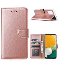 Ntech Samsung Galaxy A13 (4G) Boekhoesje Rose Goud