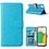 Ntech Samsung Galaxy A03 Core Hoesje Turquoise – Samsung A03 Core hoesje – Samsung A03 Core case – A03 Core Bookcase - Ntech