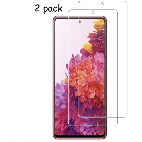 Ntech  Screenprotector Geschikt voor Samsung Galaxy S20 FE 2022 2 pack Tempered Glass / Screenprotector