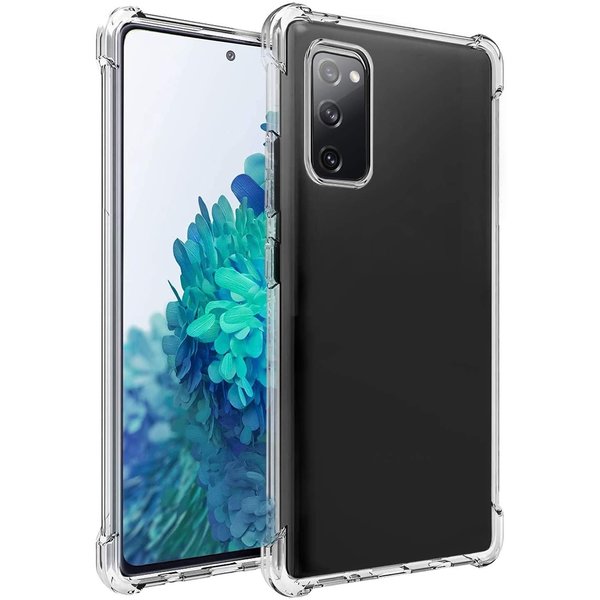 Ntech Hoesje Geschikt Voor Samsung Galaxy S20 FE 2022 hoesje siliconen shock proof case - S20 FE transparant TPU hoesje