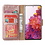 Ntech Hoesje Geschikt Voor Samsung Galaxy S20 FE 2022 hoesje - bookcase Rose Goud - Galaxy S20 FE wallet case portemonnee hoesje - S20 FE book case hoes cover Met 2X screenprotector / tempered glass