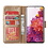 Ntech Hoesje Geschikt Voor Samsung Galaxy S20 FE 2022 hoesje - bookcase Goud - Galaxy S20 FE wallet case portemonnee hoesje - S20 FE book case hoes cover Met 2X screenprotector / tempered glass