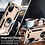 Ntech Hoesje Geschikt Voor Samsung Galaxy S20 FE 2022 Hoesje Armor case Ring houder / vinger houder TPU backcover - Goud met 2 pack screenprotector