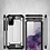 Ntech Hoesje Geschikt Voor Samsung Galaxy S20 FE 2022 Hoesje - rugged Armor Hybride case Zwart - Galaxy S20 FE screenprotector 2 pack Glazen tempered glass