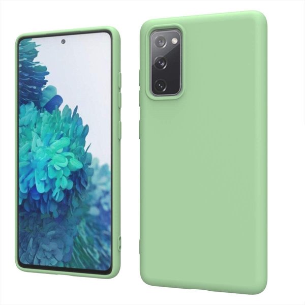 Ntech Hoesje Geschikt Voor Samsung Galaxy S20 FE 2022 hoesje - S20 FE hoesje Groen - Hoesje Geschikt Voor Samsung Galaxy S20 FE 2022 hoesje Nano Liquid siliconen Backcover - hoesje Hoesje Geschikt Voor Samsung Galaxy S20 FE 2022