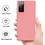 Ntech Hoesje Geschikt Voor Samsung Galaxy S20 FE 2022 hoesje - S20 FE hoesje Licht Roze - Hoesje Geschikt Voor Samsung Galaxy S20 FE 2022 hoesje Nano Liquid siliconen Backcover - hoesje Hoesje Geschikt Voor Samsung Galaxy S20 FE 2022