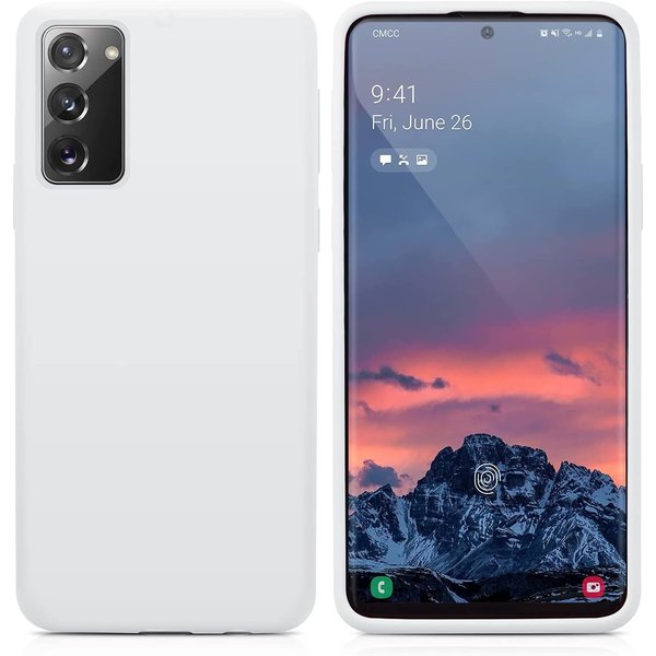 Ntech Hoesje Geschikt Voor Samsung Galaxy S20 FE 2022 hoesje - S20 FE hoesje Wit - Hoesje Geschikt Voor Samsung Galaxy S20 FE 2022 hoesje Nano Liquid siliconen Backcover - hoesje Hoesje Geschikt Voor Samsung Galaxy S20 FE 2022
