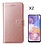 Ntech Hoesje Geschikt Voor Samsung Galaxy A23 4/5G hoesje bookcase Rose Goud - Hoesje Geschikt Voor Samsung Galaxy A23 4/5G bookcase portemonnee Hoesje Geschikt Voor Samsung Galaxy A23 screenprotector / 2X Beschermglas