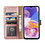 Ntech Hoesje Geschikt Voor Samsung Galaxy A23 4/5G hoesje bookcase Rose Goud - Hoesje Geschikt Voor Samsung Galaxy A23 4/5G bookcase portemonnee Hoesje Geschikt Voor Samsung Galaxy A23 screenprotector / 2X Beschermglas
