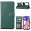 Ntech Hoesje Geschikt Voor Samsung Galaxy A23 4/5G hoesje bookcase Groen - Hoesje Geschikt Voor Samsung Galaxy A23 4/5G bookcase portemonnee Hoesje Geschikt Voor Samsung Galaxy A23 screenprotector / 2X Beschermglas