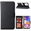 Ntech Hoesje geschikt voor Samsung Galaxy A23 (4/5G) bookcase met 2 stuks gehard glas screenprotector - Zwart