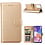 Ntech Samsung A23 4/5G hoesje bookcase Goud - Samsung Galaxy A23 4/5G bookcase portemonnee hoesje - Samsung A23 screenprotector / 2X Beschermglas