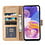 Ntech Samsung A23 4/5G hoesje bookcase Goud - Samsung Galaxy A23 4/5G bookcase portemonnee hoesje - Samsung A23 screenprotector / 2X Beschermglas