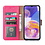 Ntech Hoesje Geschikt Voor Samsung Galaxy A23 4/5G hoesje bookcase Rose - Hoesje Geschikt Voor Samsung Galaxy A23 4/5G bookcase portemonnee Hoesje Geschikt Voor Samsung Galaxy A23 screenprotector / 2X Beschermglas
