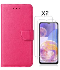 Ntech Samsung A23 4/5G hoesje bookcase Rose