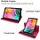 Ntech Hoes Geschikt voor Samsung Galaxy Tab S6 lite (2022 / 2021) Hoes - 360 graden draaibare tablethoes - Pink