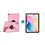 Ntech Hoesje Geschikt Voor Samsung Galaxy tab S6 lite 2022 Hoes Licht roze Draaibare Hoesje Case Cover tablethoes - Hoesje Geschikt Voor Samsung Galaxy Tab s6 lite 2022 Hoes 360 graden draaibaars bookcase