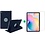 Ntech Samsung Galaxy tab S6 lite 2022 Hoes Donker Blauw Draaibare Hoesje Case Cover tablethoes - Samsung Tab s6 lite 2022 Hoes 360 graden draaibaars bookcase