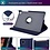 Ntech Samsung Galaxy tab S6 lite 2022 Hoes Donker Blauw Draaibare Hoesje Case Cover tablethoes - Samsung Tab s6 lite 2022 Hoes 360 graden draaibaars bookcase