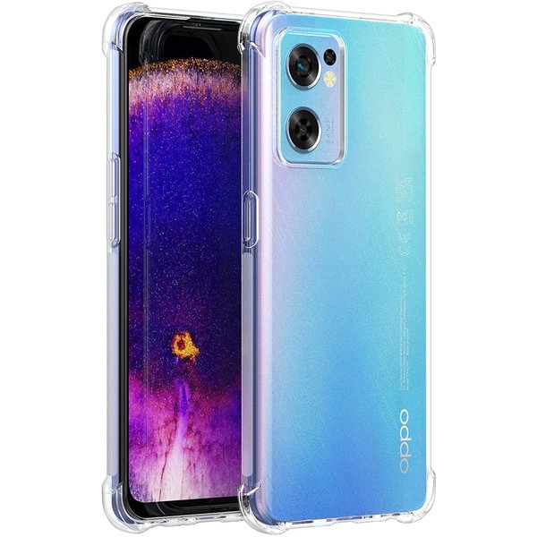 Ntech Hoesje Geschikt voor Oppo A96 Hoesje / A76 / A36 Hoesje transparant Anti Shock silicone hoesje - Hoesje Geschikt voor Oppo A96 hoesje silicone Backcover hoesje